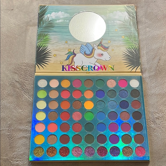 Crown Other - Crown Pink and Blue Eyeshadow Palette Vibrant Makeup